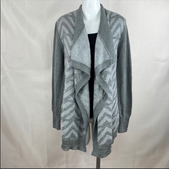 Candie's Sweaters - Candie’s cardigan gray open front ruffle